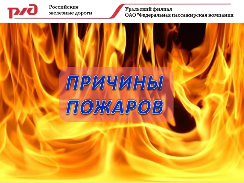 ПРИЧИНЫ ПОЖАРОВ